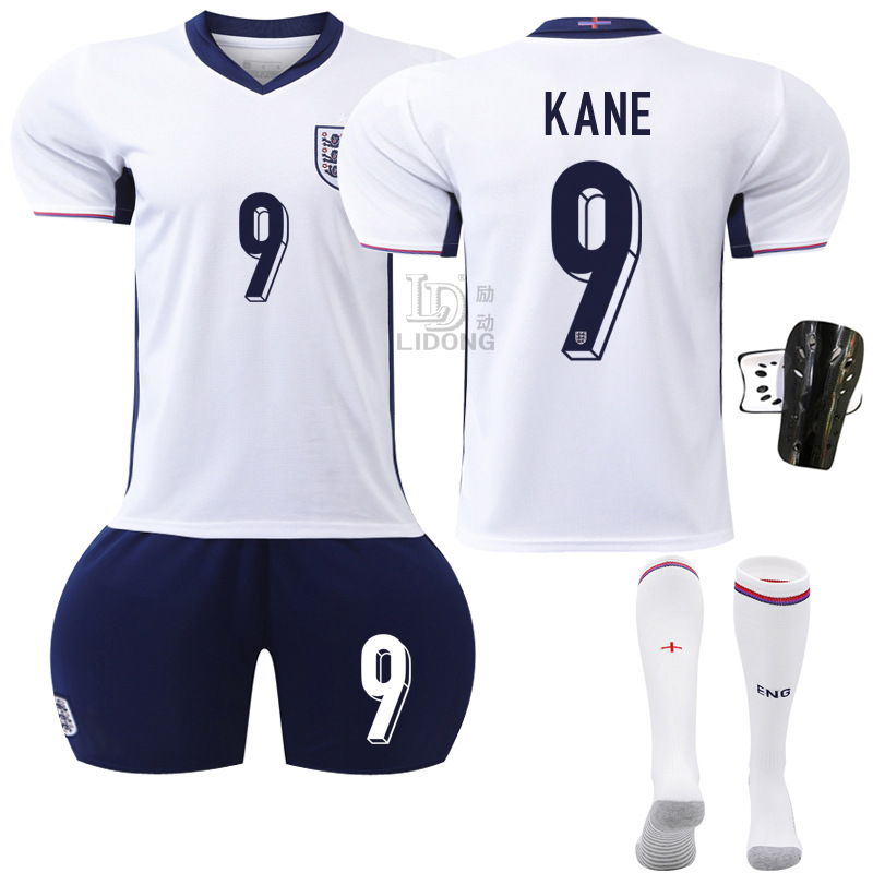 Picture of Euro 2024 New Football Jersey suit England Home Jersey Number 9 Kane 11 Foden 10 Bellingham