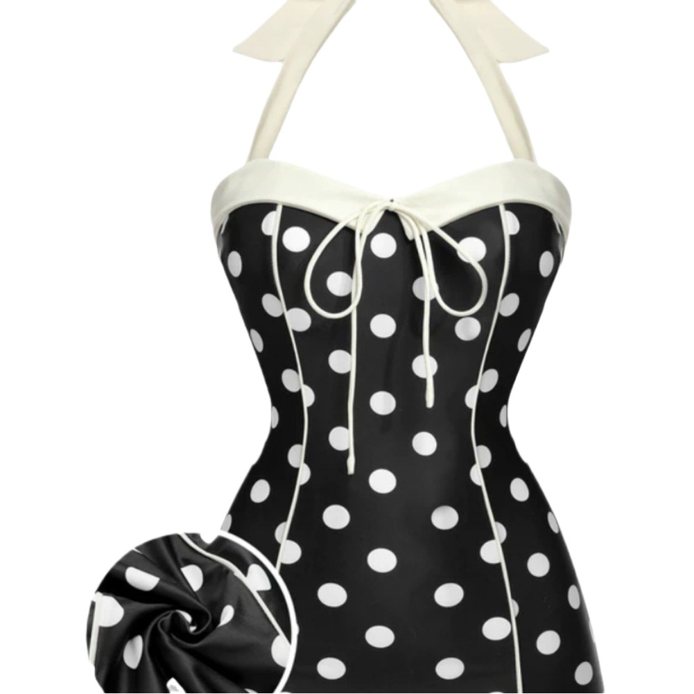 European and American Foreign trade swimsuit South Korea slimming women's one-piece swimsuit bikini polka dot retro swimsuit swimsuit