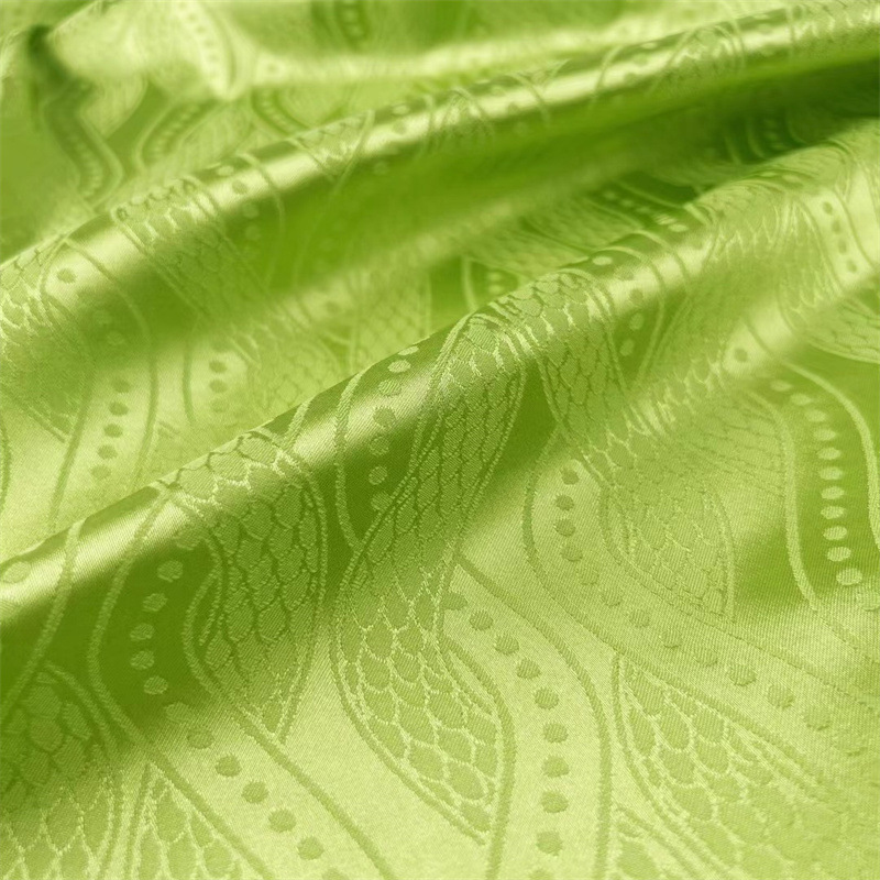 Picture of Spring and Summer Satin satin satin jacquard fabric dragon scale pattern dark pattern jacquard Hanfu Tang suit skirt vest skirt fabric