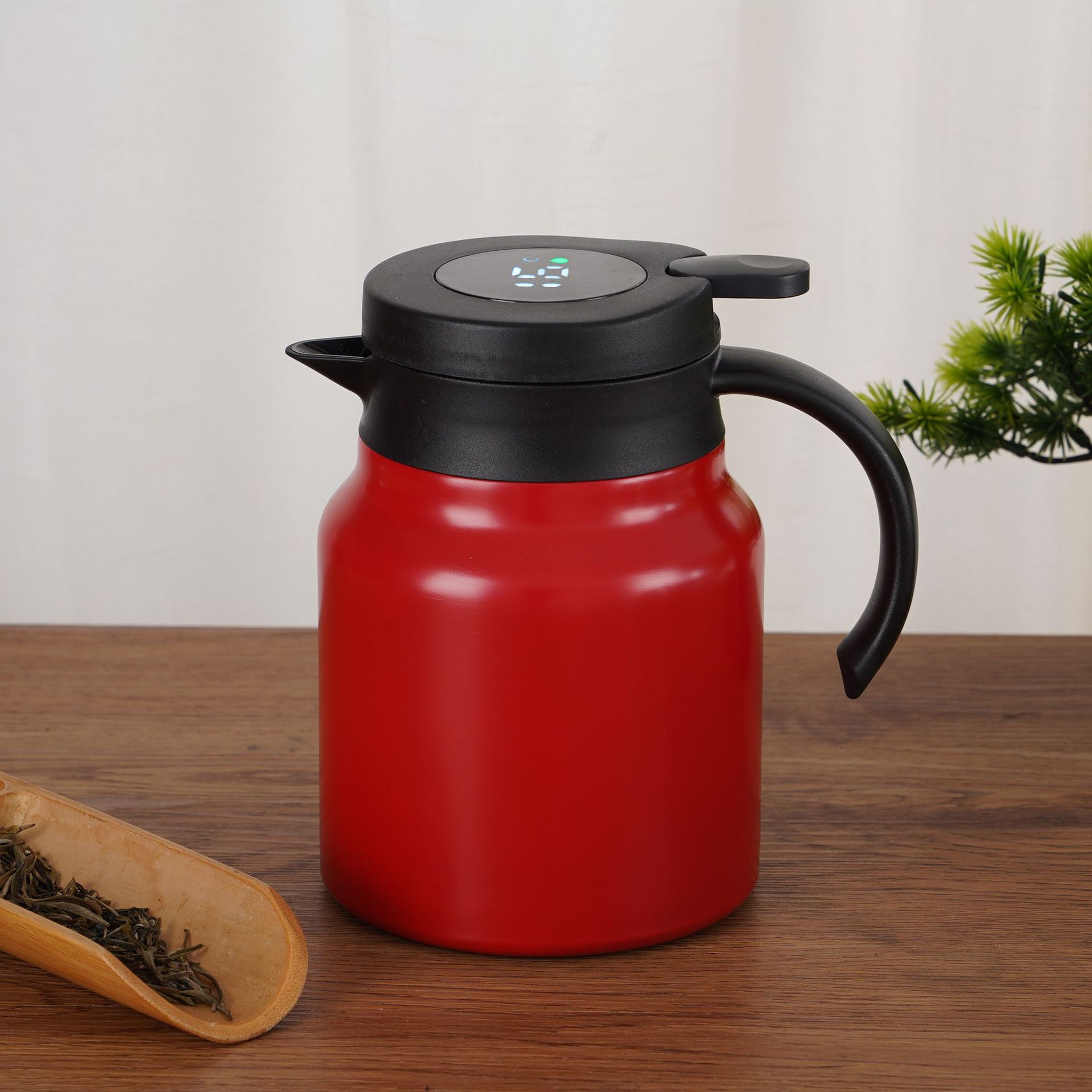 Picture of New super large capacity 316 stainless steel stewed teapot smart household pot handle insulation pot gift pot