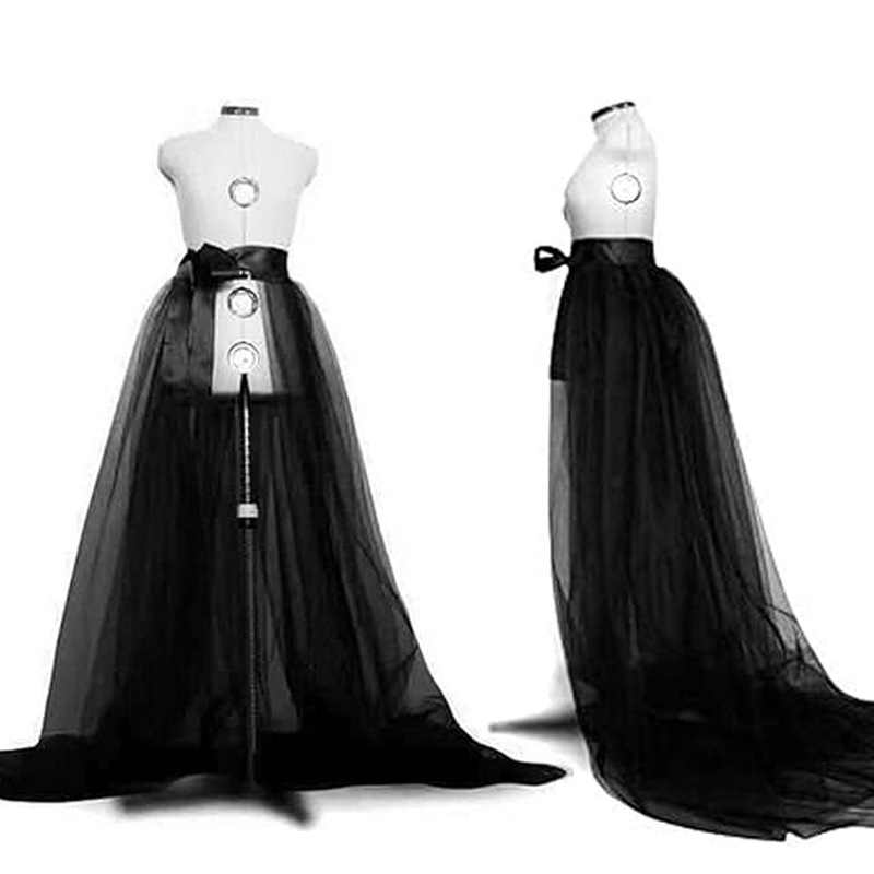 Picture of Cross-border Amazon Black yarn perspective skirt dress tulle long skirt swing party retro dance party clothing photo