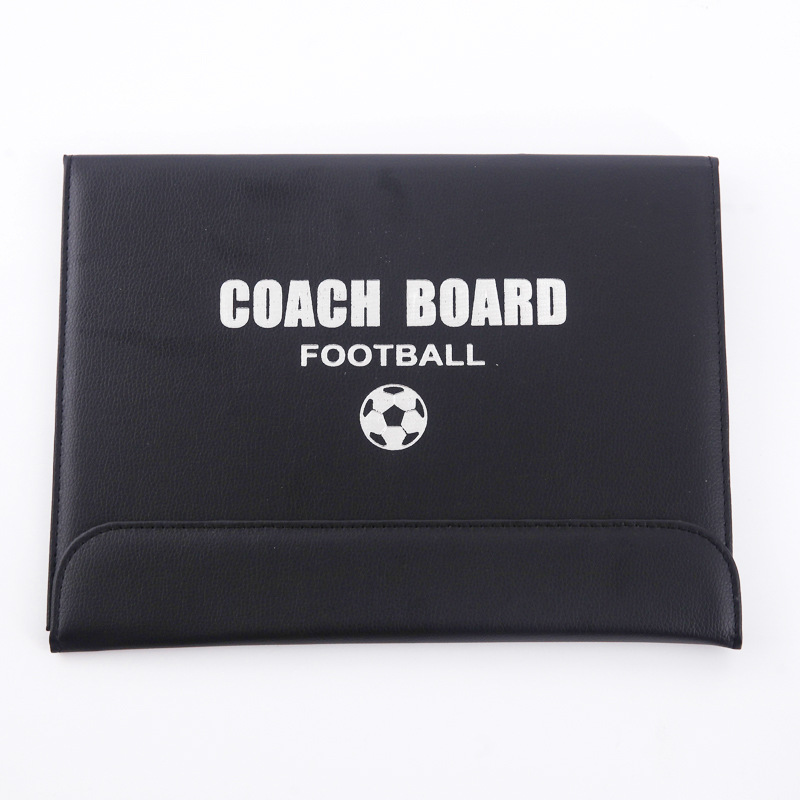 Picture of Three-fold football tactical board color folding coach Board leather teaching board magnetic teaching board with pen long-term supply