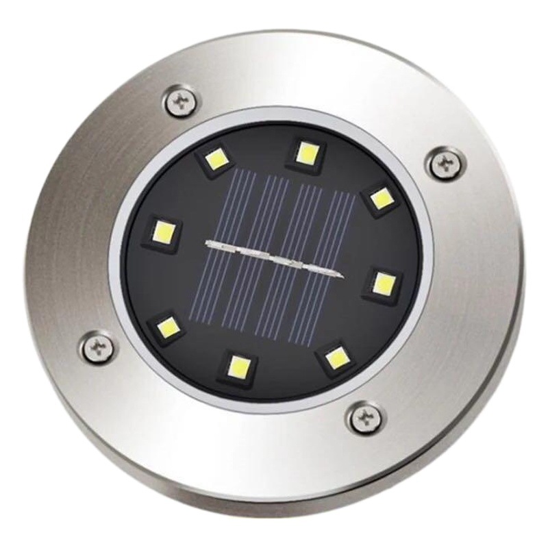 Cross-border outdoor solar lawn lamp 8LED underground lamp landscape lamp waterproof courtyard decorative lamp