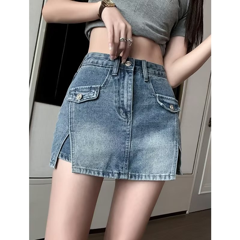 2023 New High Waist Spring and Autumn Large Size Jeans Shorts Trendy Women's Harajuku All-match Wide-leg Pants Summer Hot Pants