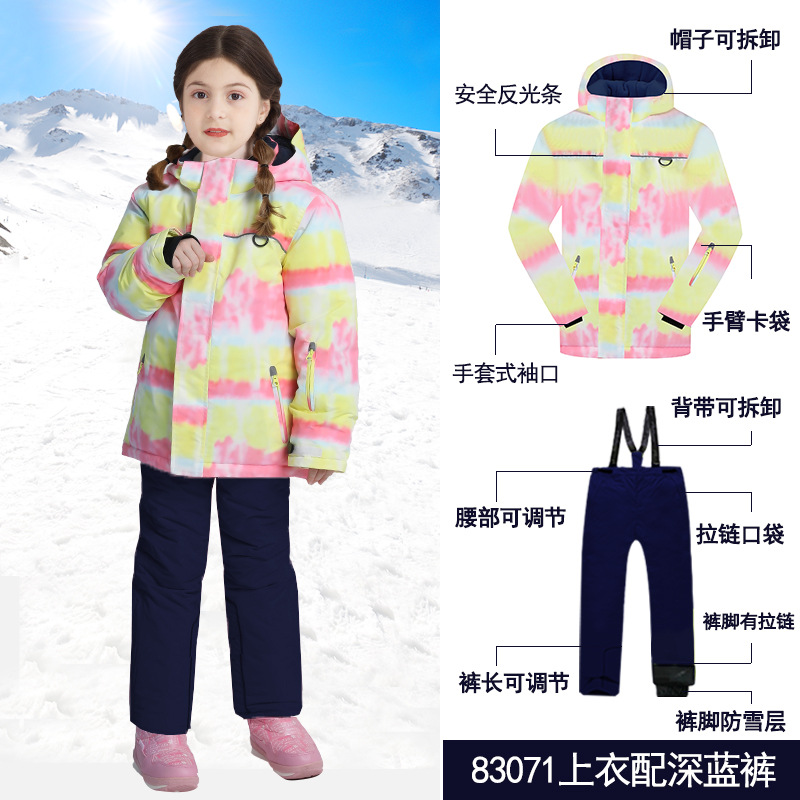 Picture of Cross-border e-commerce Phibee baby elephant girl's thickened jacket ski suit children's suit one-piece delivery