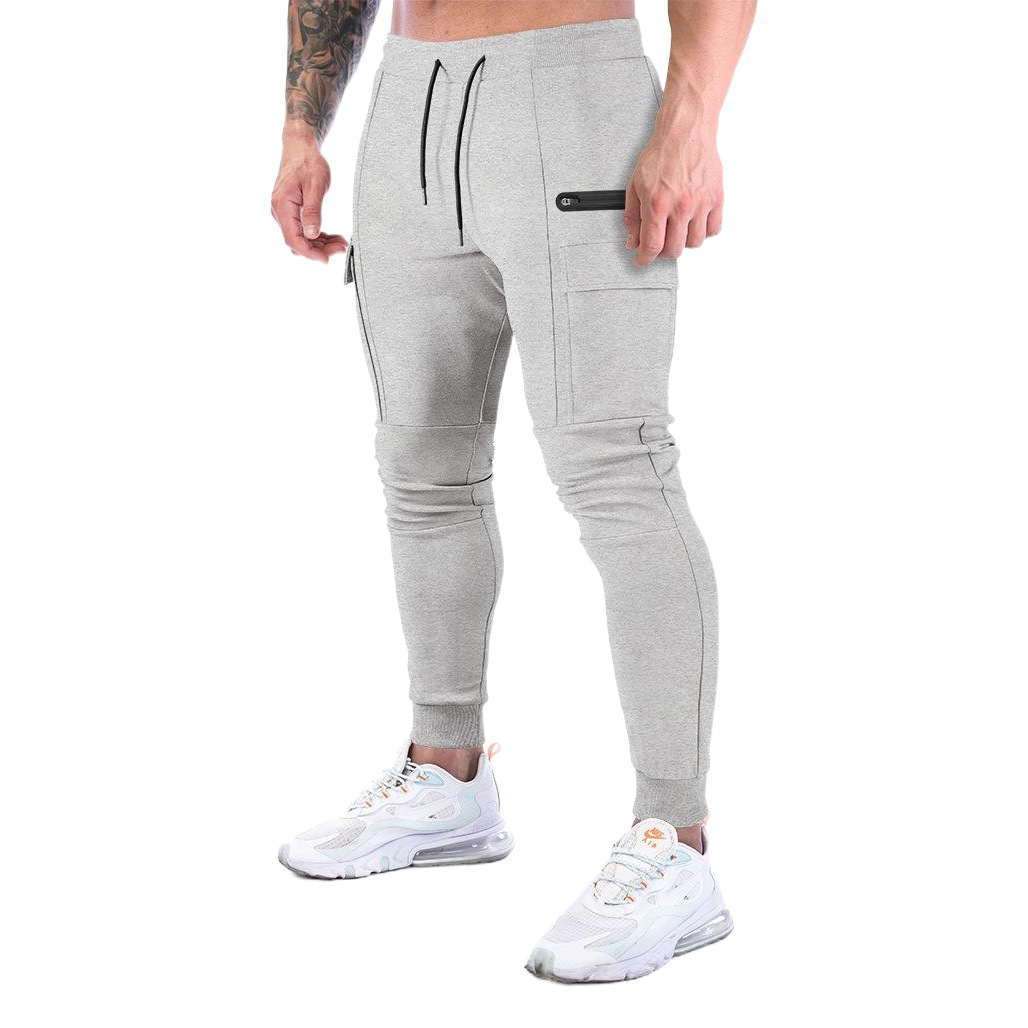 Muscle new cross-border European and American sports pants men's fitness work pants running training feet wholesale direct sales