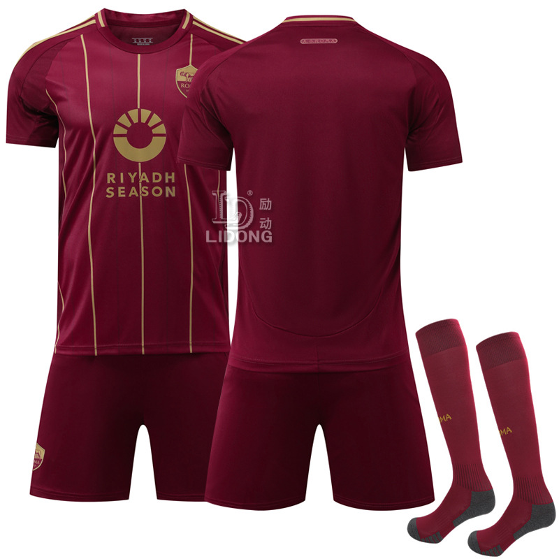 Picture of 2425 Rome Home Jersey New No. 21 Dybala No. 11 Dove Bic Football Suit Serie A Sports suit