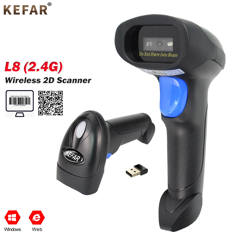 Picture of Kefar L8Bl Bluetooth 2D Barcode Reader Wireless Scanner