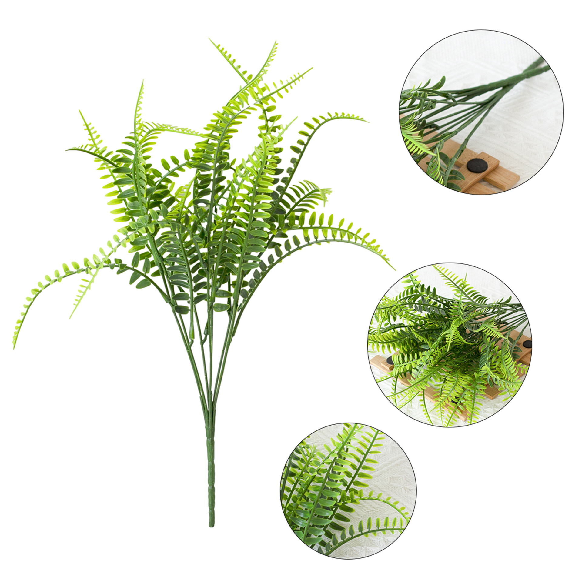 Picture of Artificial flowers seven-pronged Persian grass leaves Boston ferns ferns indoor and outdoor flowers
