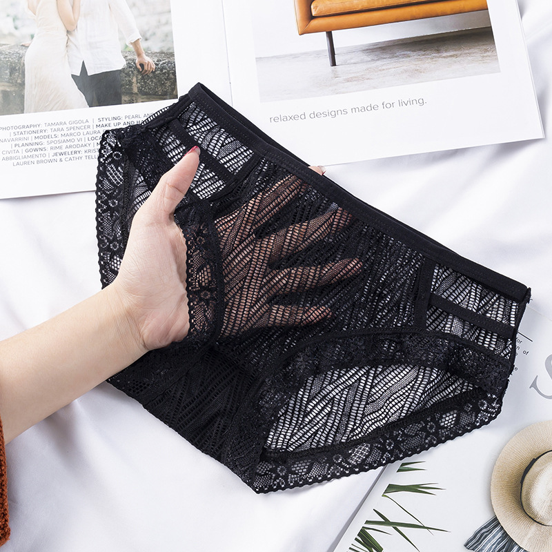 Picture of Spring and summer new underwear women's sexy women's underwear lace temptation low waist temptation briefs women's cotton crotch