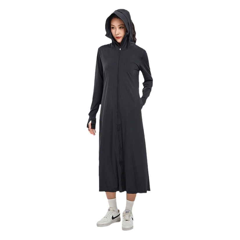 Long Sun Protection Clothing Gauze Fairy Long Cloud Robe Long Sun Protection Clothing with Removable Brim Full Body Protection Outdoor Style