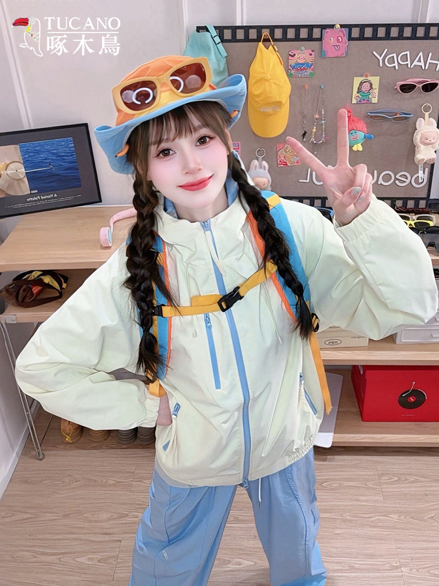 Woodpecker Dopamine Jacket Women's 2025 New Spring and Autumn Small Man Super Good-looking Outdoor Windproof Jacket Jacket