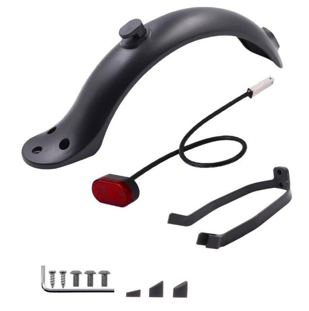 Picture of Electric scooter rear fender with hook Mijia M365 1S black white rear fender water block