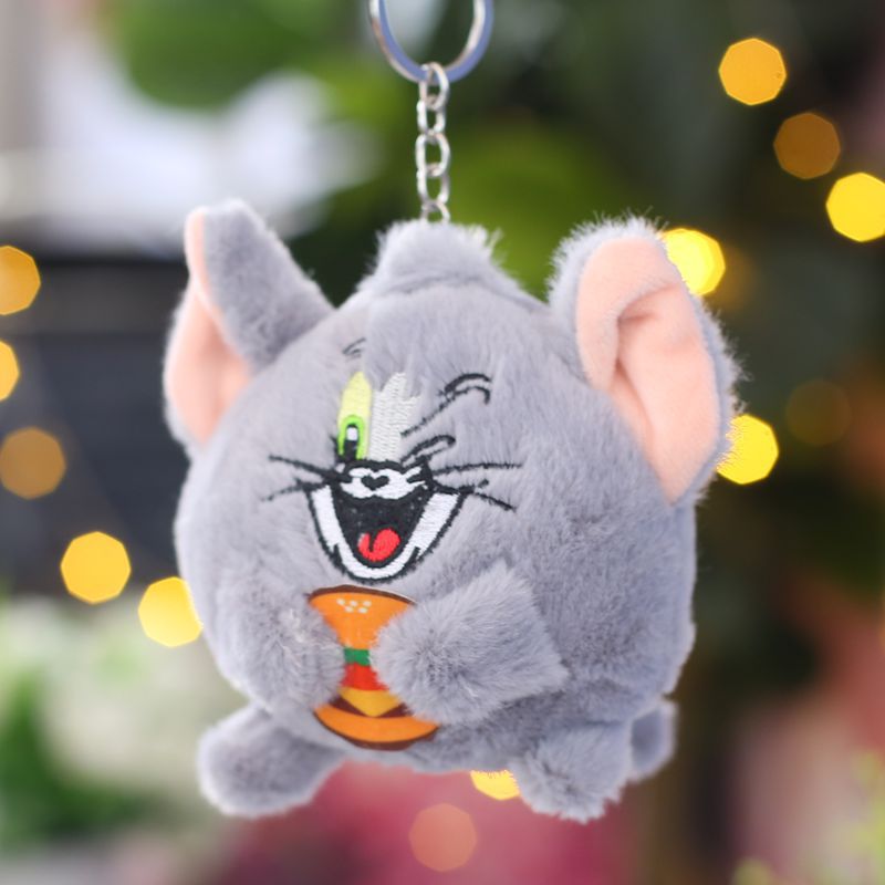 Picture of Cute Lucifer Kitten Mouse Pendant Plush Toy Doll Bag Pendant Doll Keychain Grasp
