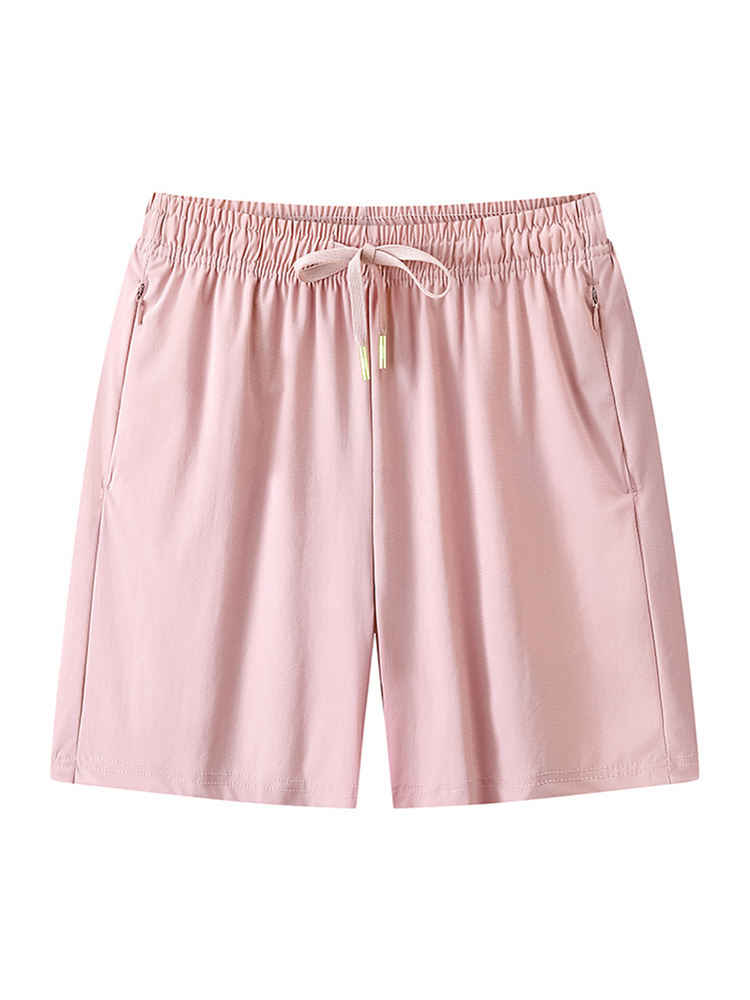 Ice Silk Casual Pants Women's Summer Outdoor Lightweight Breathable Elastic Quick-drying Shorts Loose Sports Pants Trendy All-match