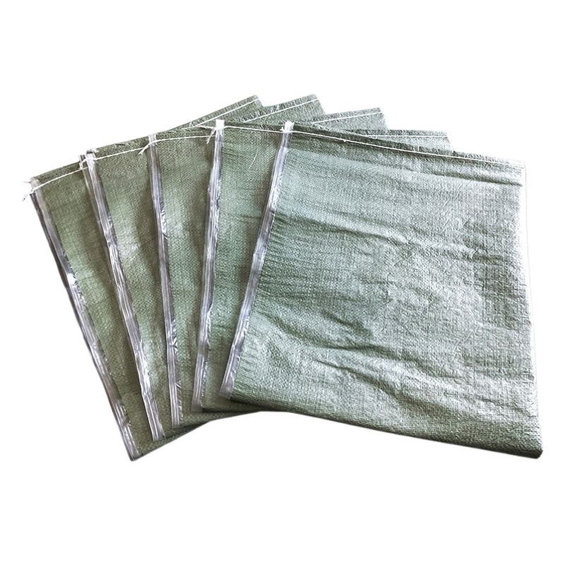 Spot wholesale film woven bag green oversized snakeskin bag with inner film waterproof chemical product packaging sacks