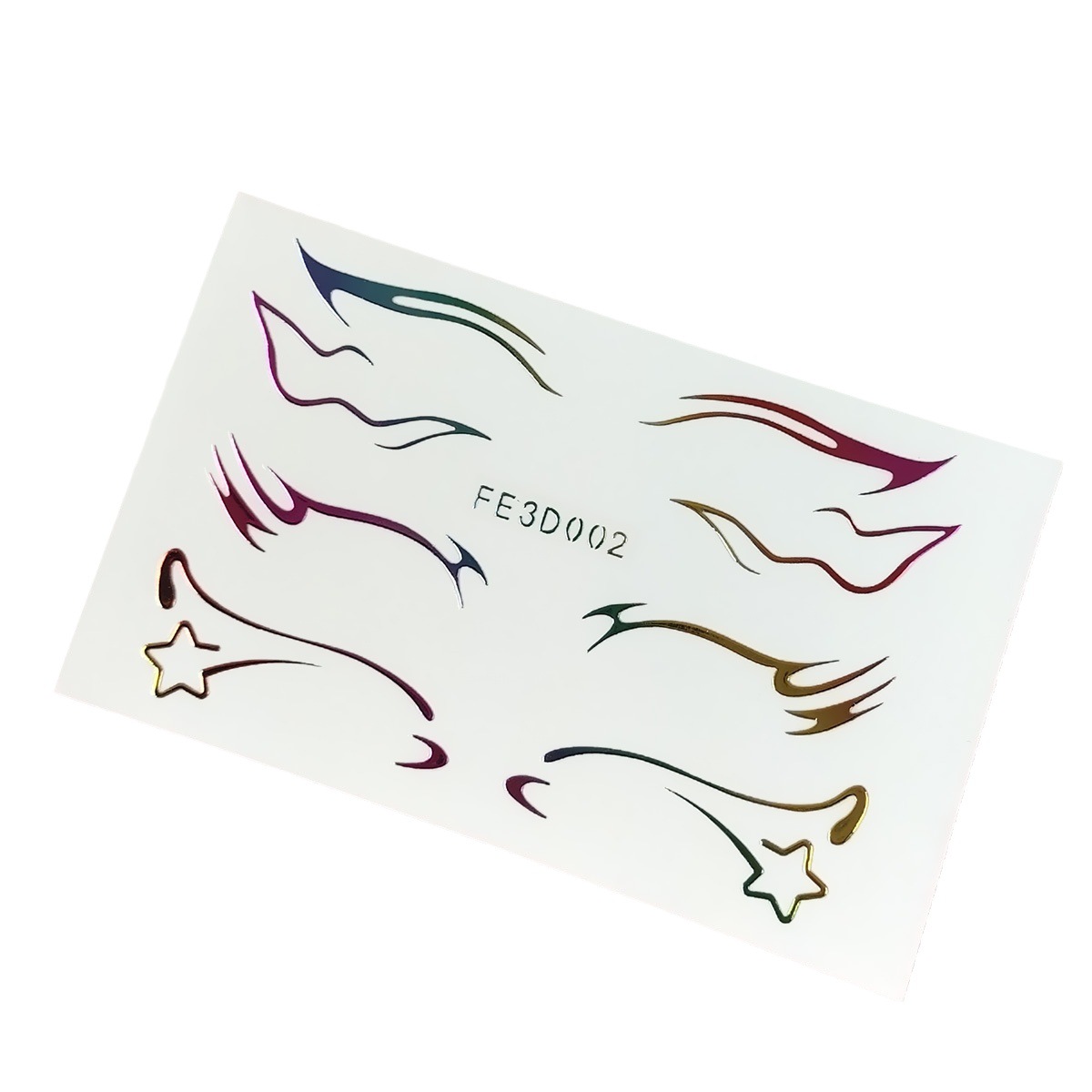Picture of European and American laser eyeliner stickers 3D relief butterfly eye makeup makeup stickers stage performance tattoo stickers