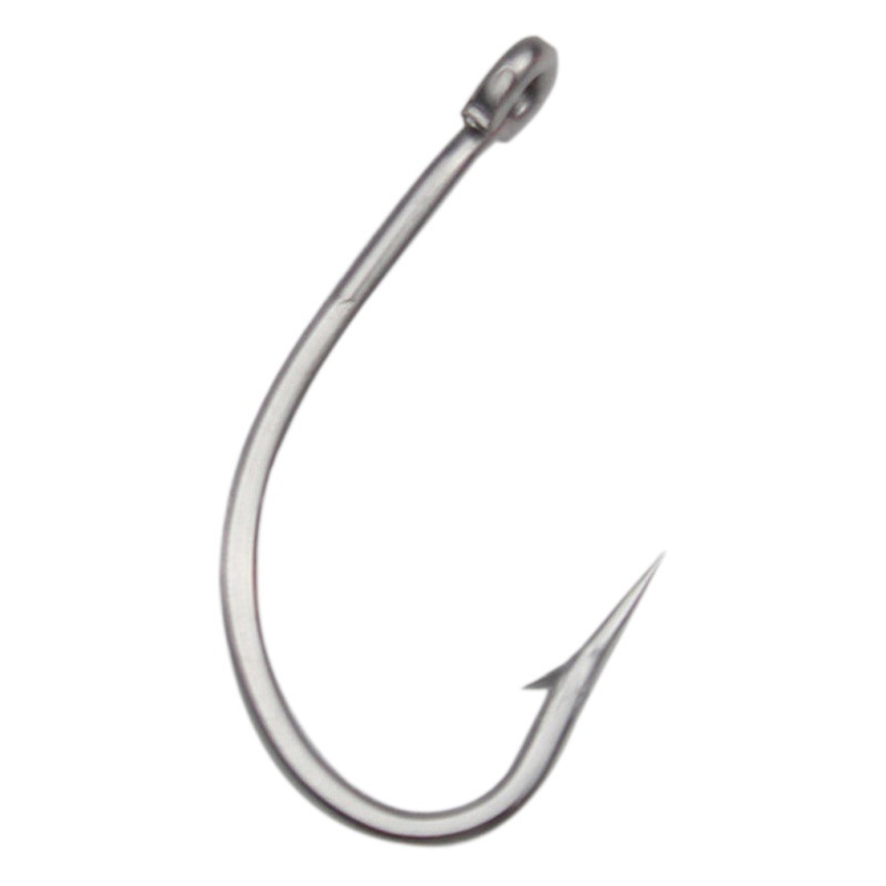 Stainless Steel Fish Hook Bulk Large Reinforcing Barb Anti-Rust Tube Pie with Ring Spotfish Perch Stone Sea Fishing Hook Skin