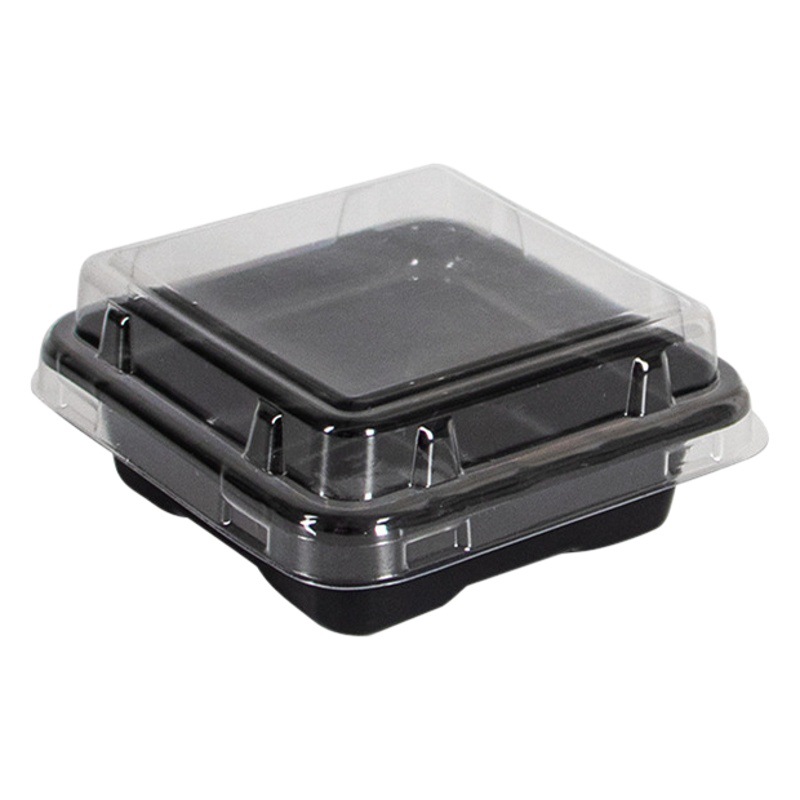 Square banji packing box snow mei Niang glutinous rice cake box single disposable transparent dessert packing box