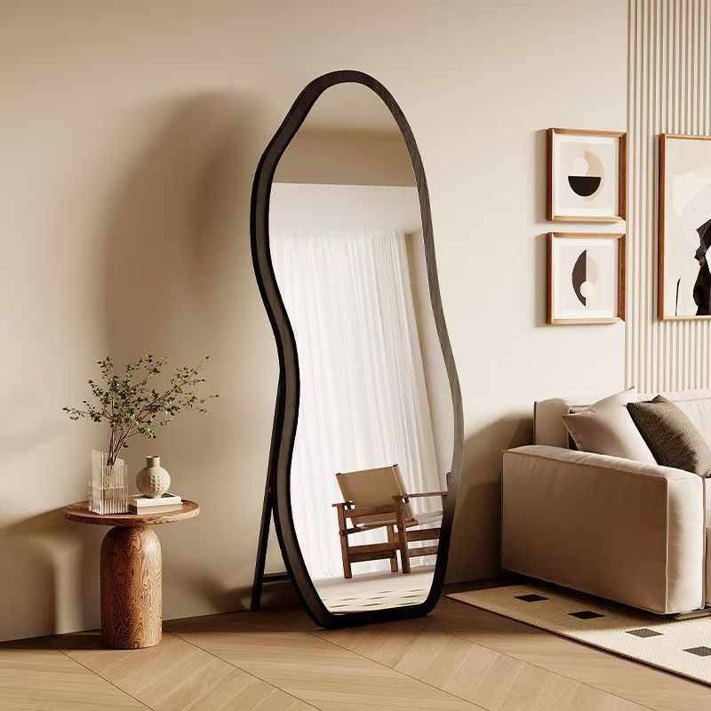French retro full-length mirror, floor mirror, home designer special-shaped dressing mirror, high-end sense Internet celebrity fitting mirror