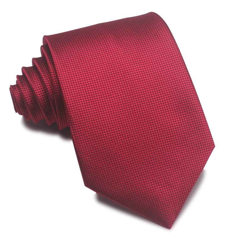 Picture of 25 New 8cm Polyester Jacquard Stripesd Tie 7cm Men's and Women's Business Formal Wear Casual High-End Red Black Blue