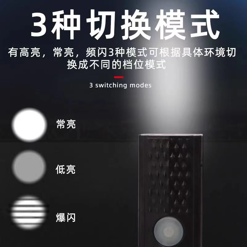 Picture of 2255 bicycle headlight cross-border USB charging three-speed adjustable night riding headlight taillight suit bicycle equipment
