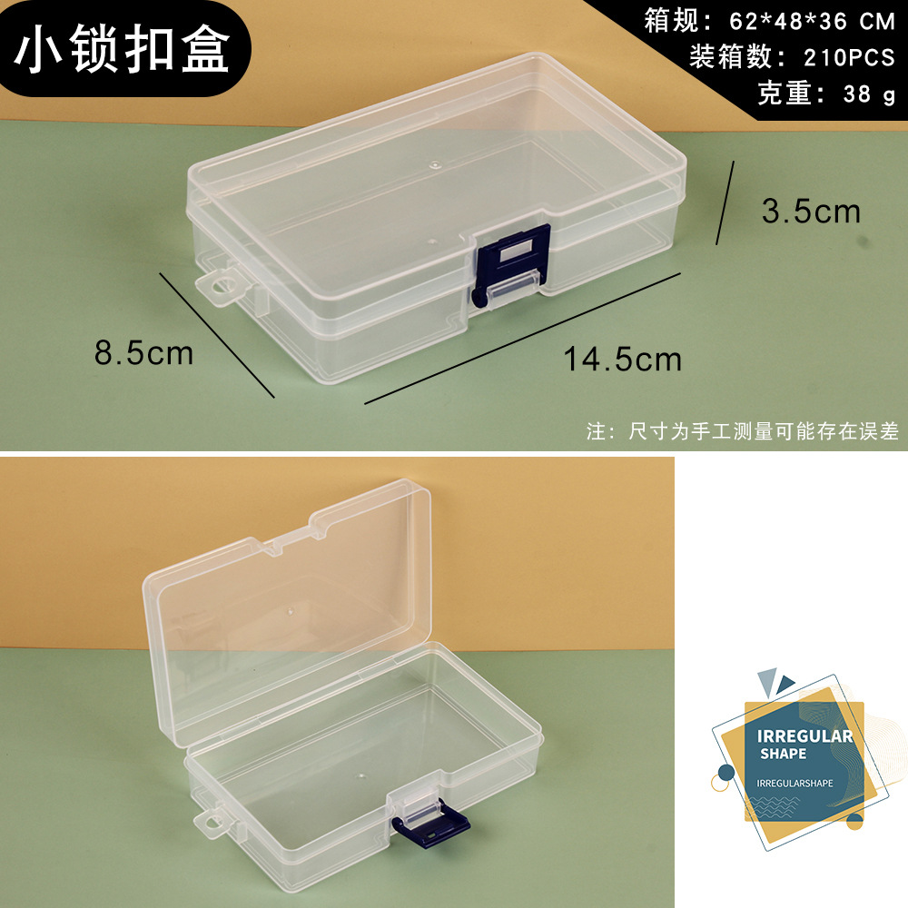 Picture of Transparent plastic 24-grid jewelry storage box electronic components accessories box classification Plaid jewelry box small parts box