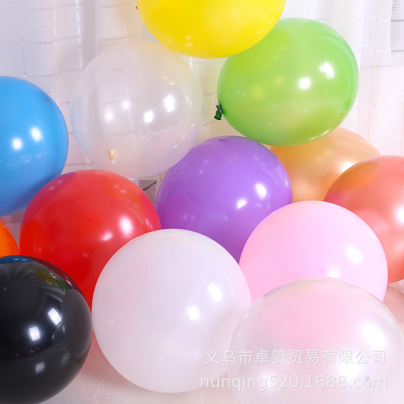 Picture of Cross-border 18 inch matted latex balloon retro color balloon wedding decoration round helium floating air ball wholesale