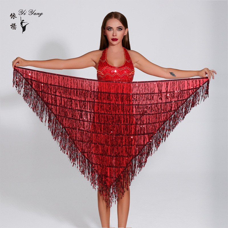 Picture of New Belly Dance Tassel Triangle Waist Chain Hips Practice Stage Party Performance Hip Waist Performance Clothes