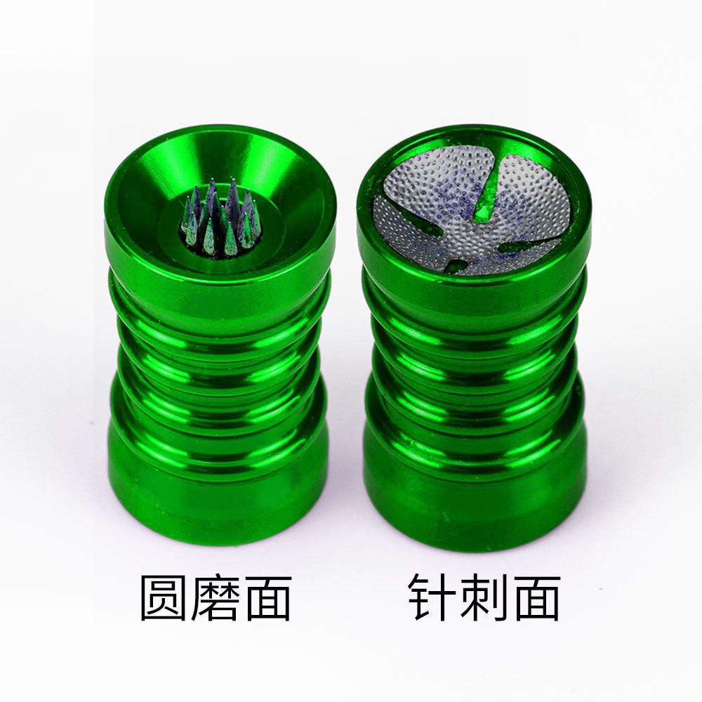 Two-in-one pool cue leather head grinder metal frosted gun head repairer leather head acupuncture wholesale