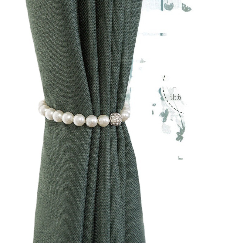 Creative curtain buckle curtain strap ABS Pearl magnet curtain Buckle tied curtain rope strap rope punch-free