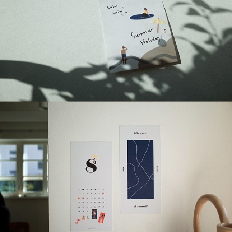 Picture of Cross-border South Korea suatelier Swimming 1111 Seaside Holiday Diary Decorative Stickers Paper Hand Account Stickers