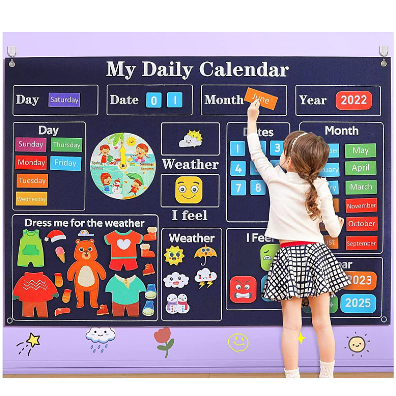 Picture of Amazon cross-border children's early education 3DIY three-dimensional felt game package storyboard learning board printing dinosaur animals