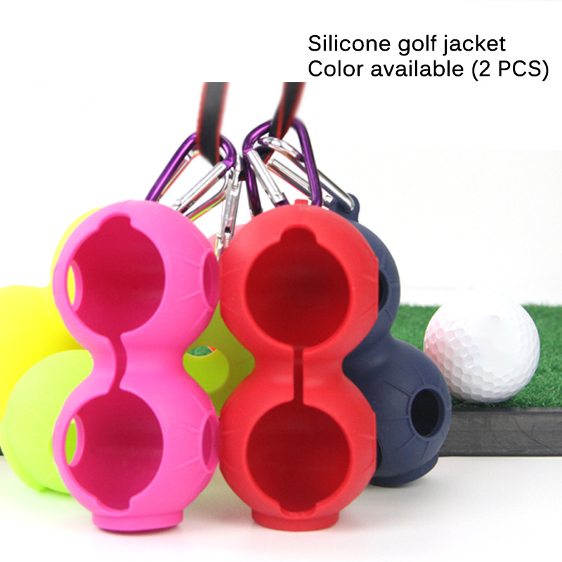 New Silicone golf cover 2-piece golf protective cover golf double ball silicone protective cover