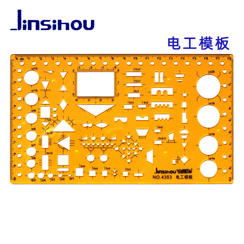 Picture of Golden Monkey Template Ruler Drawing Design Curve Circle Oval Chemical Electrician Radius Indoor Architectural Furniture