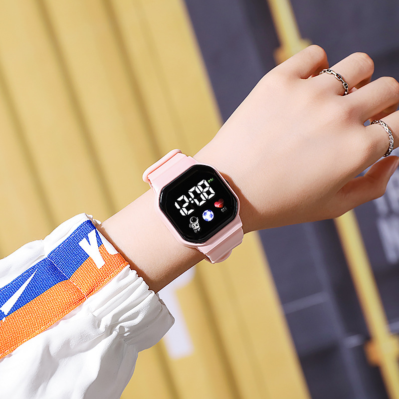 Unicorn waterproof led electronic watch Technology sense watch women's ins high-value student party multifunctional electronic watch