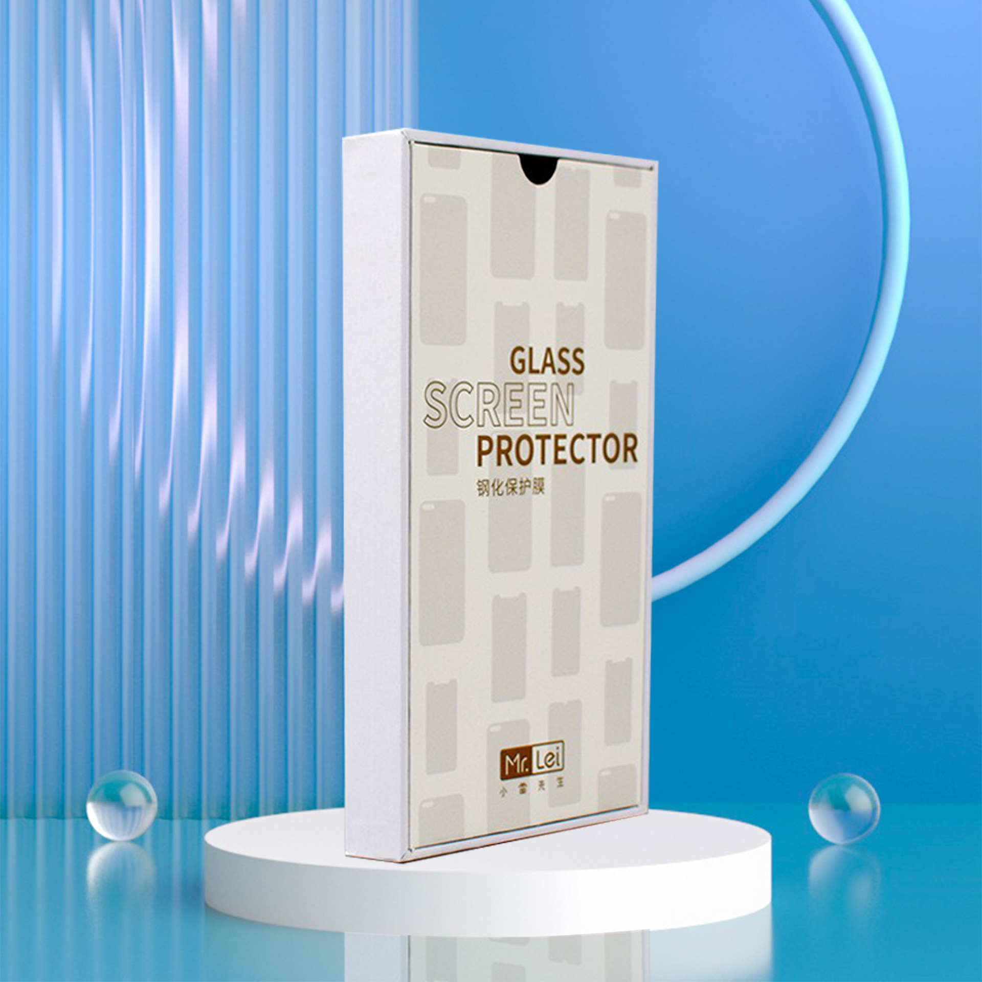 Source factory mobile phone case packaging box Apple Huawei new mobile phone leather case packaging wooden box free proofing