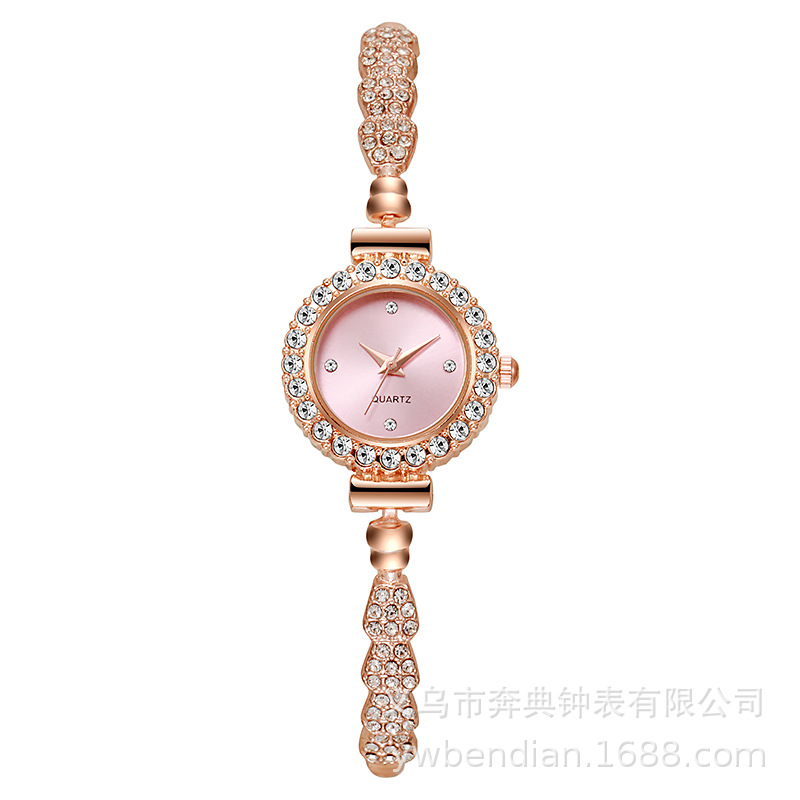 Picture of New women's quartz watch rhinestone women's watch small dial slim bracelet free adjustment jewelry quartz watch in stock