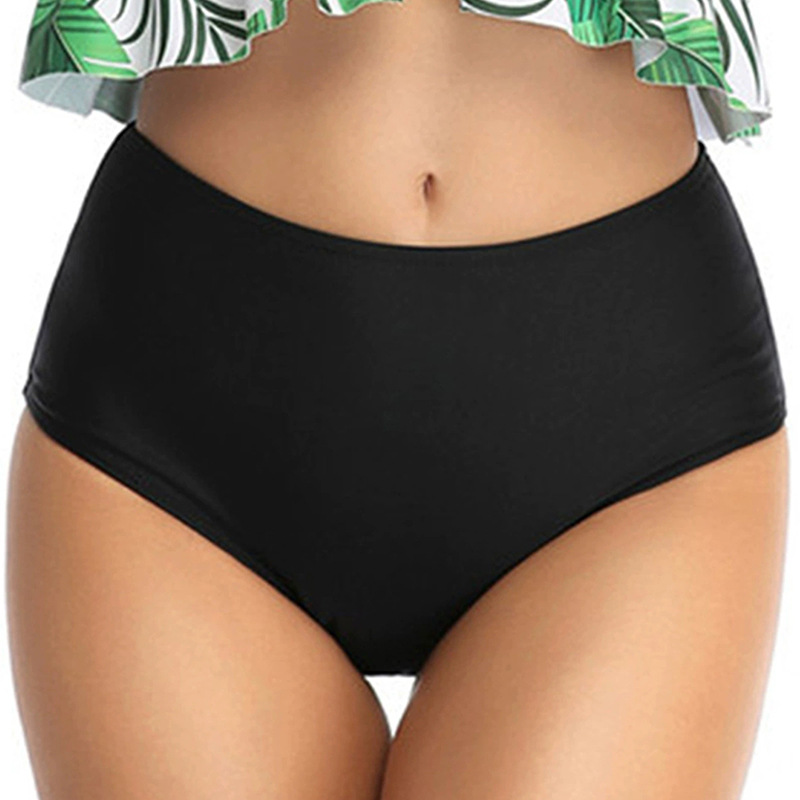 Cross-border New Women's High Waist Bikini Trunks Swimming Trunks Beach Shorts Bottom Shorts