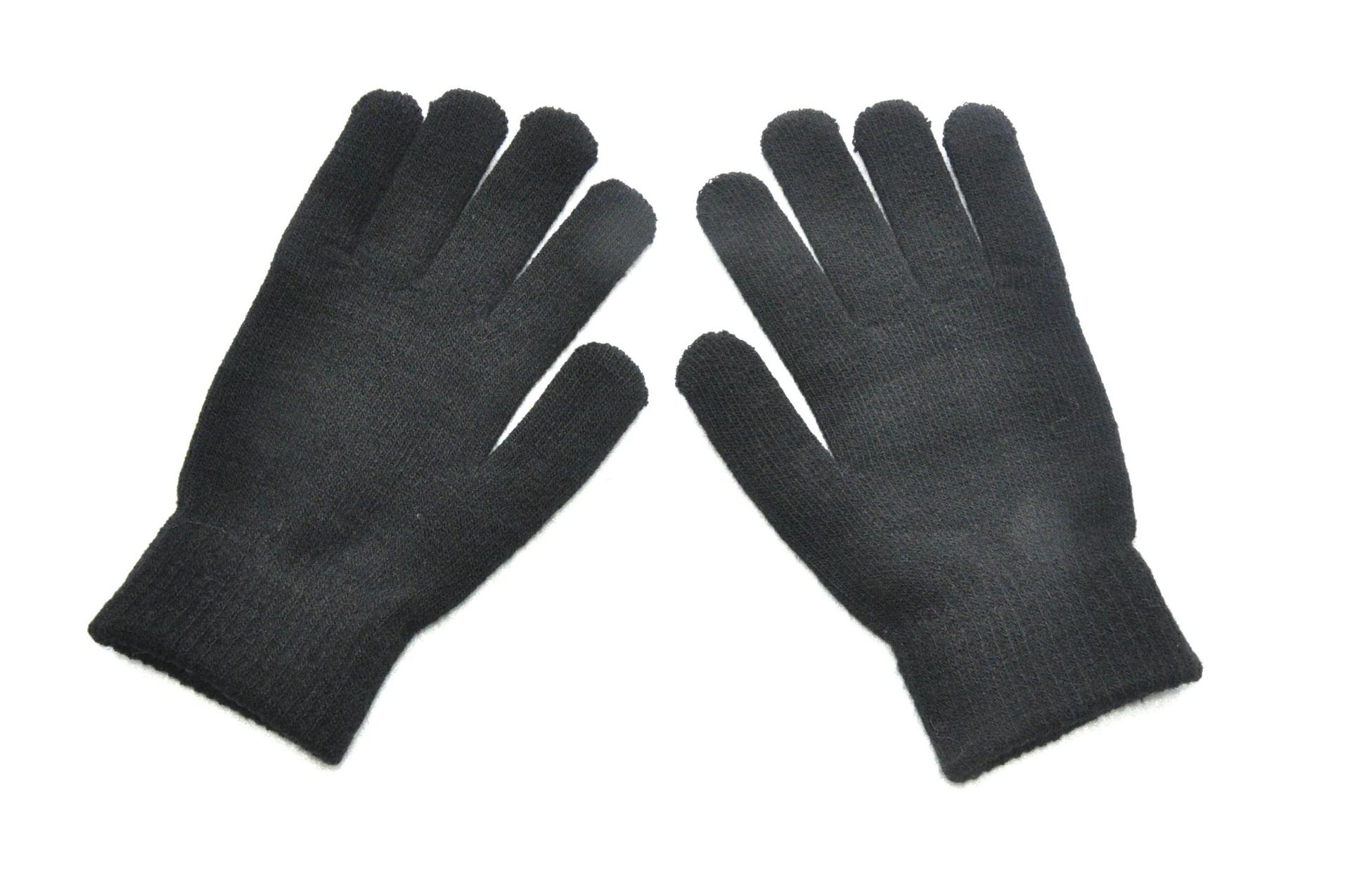 Picture of Explosions gloves men and women solid color knitted wool gloves winter warm plus velvet padded riding gloves wholesale