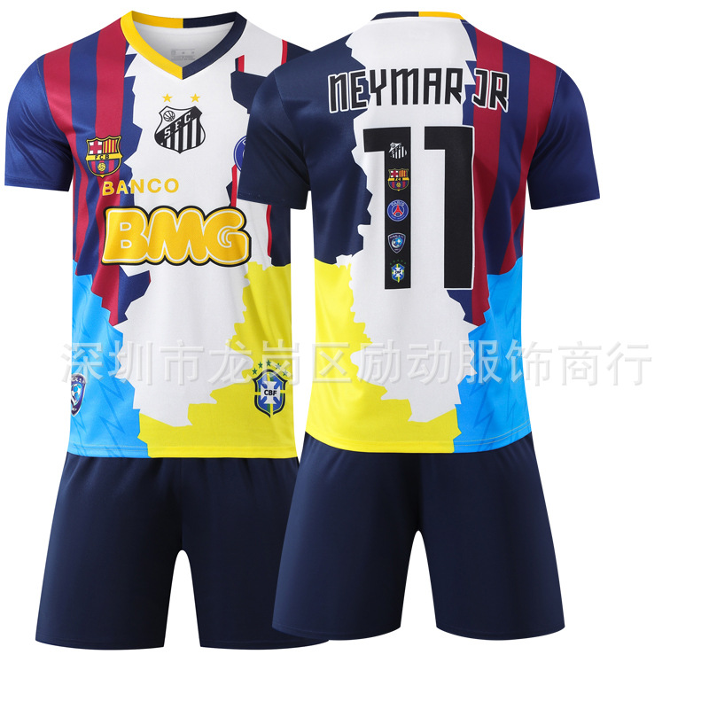 Picture of Club Vintage Commemorative Edition Jersey Sportswear Children Special Edition Neymar Football Career Football Clothes suit
