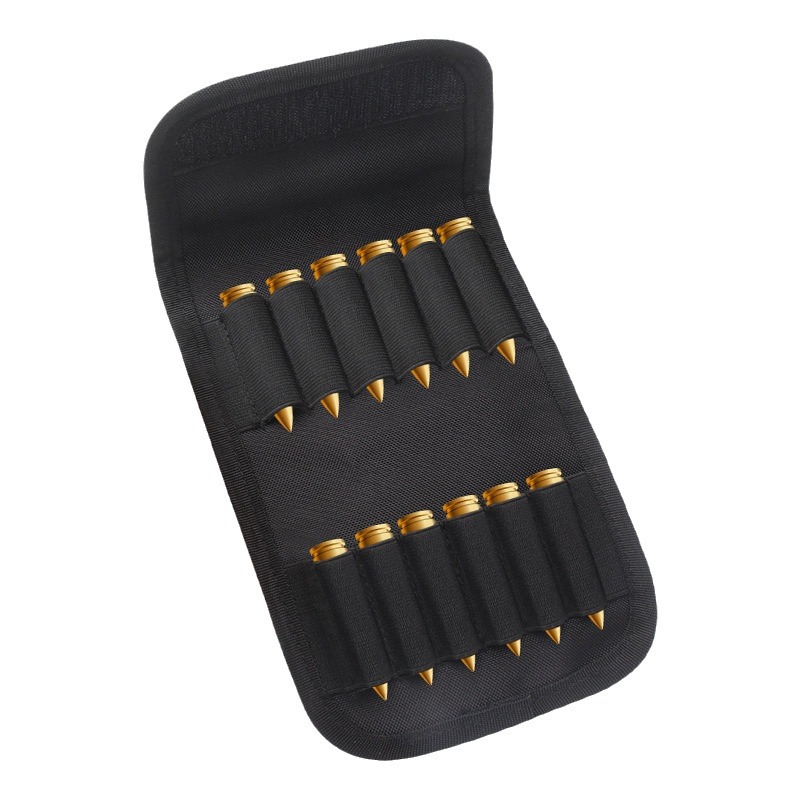Picture of Outdoor Tactical Bullet Bag 12 Bullet Bag Gun Bag Accessory Bag Molle Waist Hanging Tactical Bullet Bag