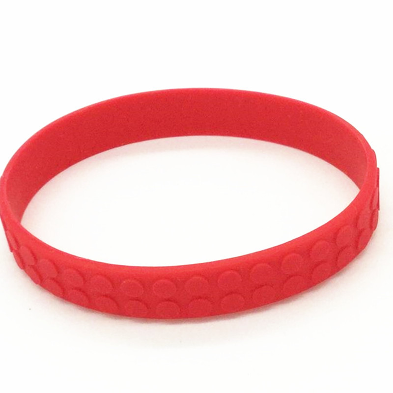 Picture of building block silicone bracelet wristband