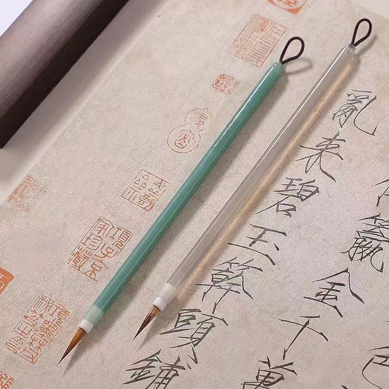 Tianqing Yanyu Langhao Zihao Small Case Brush Song Huizong Thin Gold Brush Calligraphy Traditional Chinese Painting Metric Brush Drawing Line