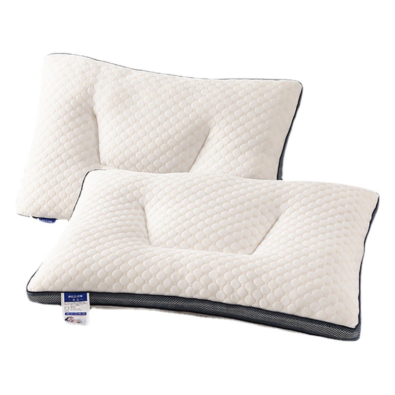 Super Soft Water Cube Shaped Mid-Low Pillow Adult Pillow Core Household Pair No Deformation No Collapse to Help Sleep Neck Protection