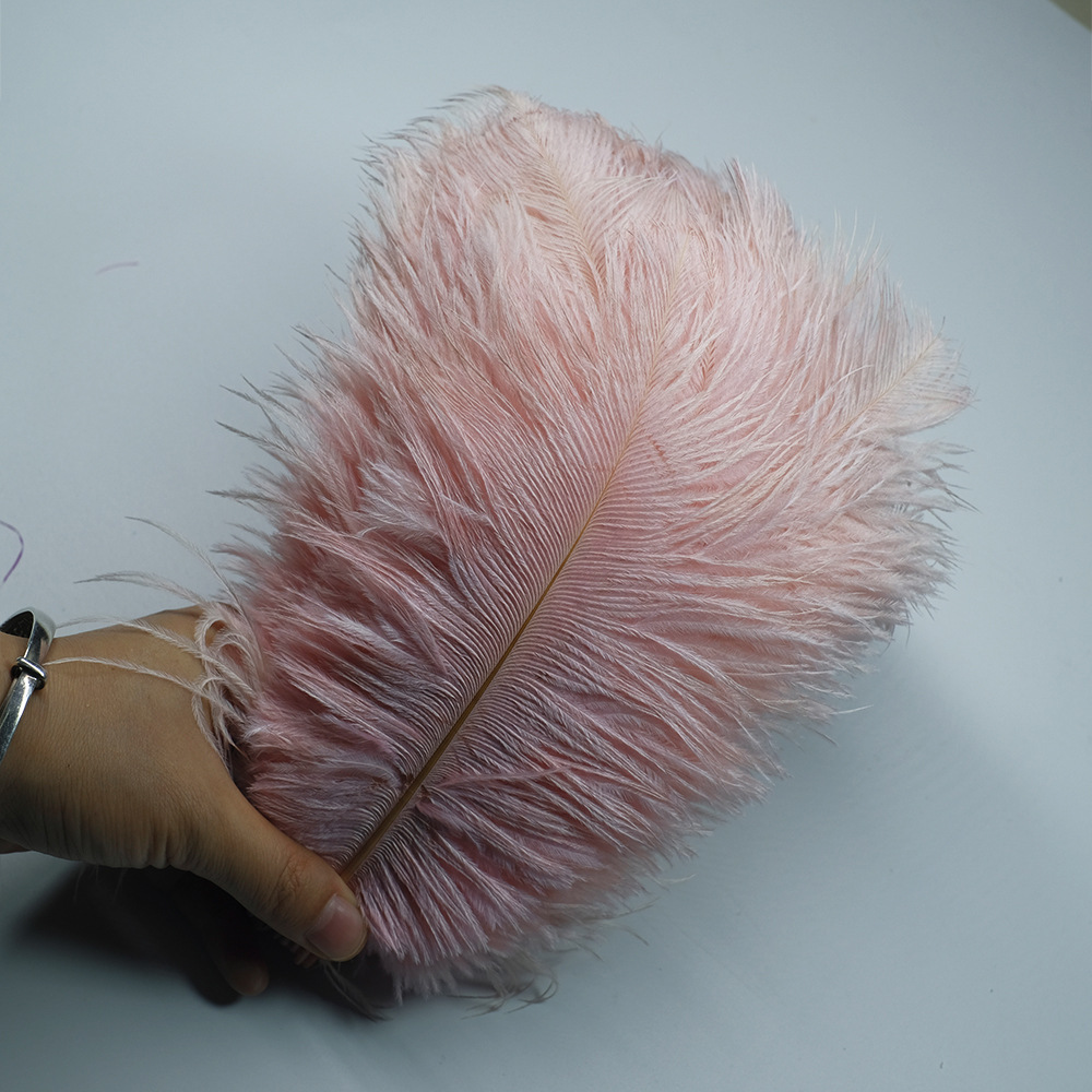 Picture of Color in stock 20-25cm ostrich feather flower home flower arrangement wedding decoration accessories ostrich feather wholesale