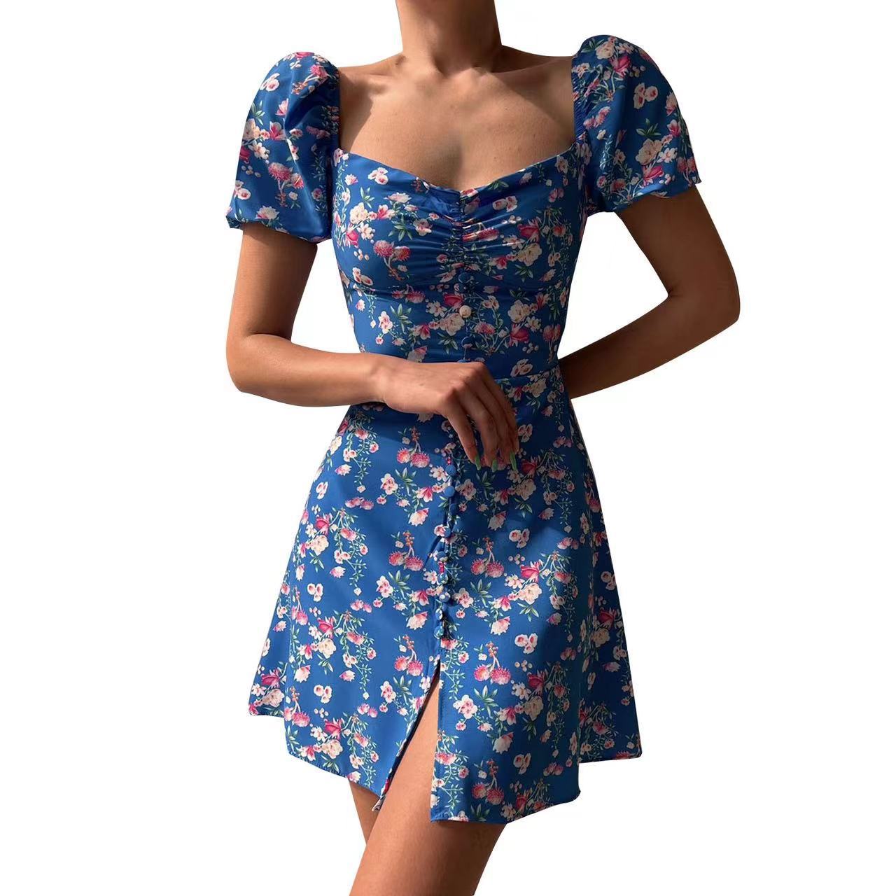 2024 Hot Style Dress Plus Size Women's Fashion Sexy Spot Amazon Aliexpress Dress Group Printing