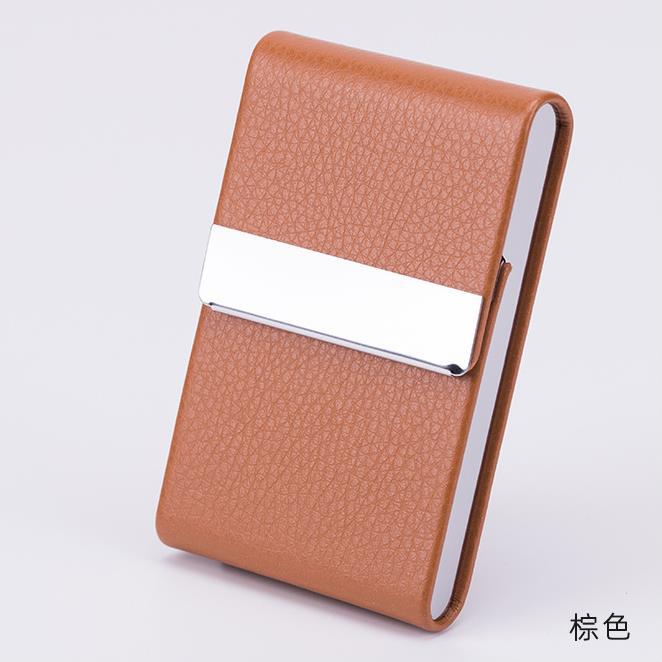 Picture of Amazon Amazon hot PU business card bag business card case Card Case full leather business card case magnetic card holder
