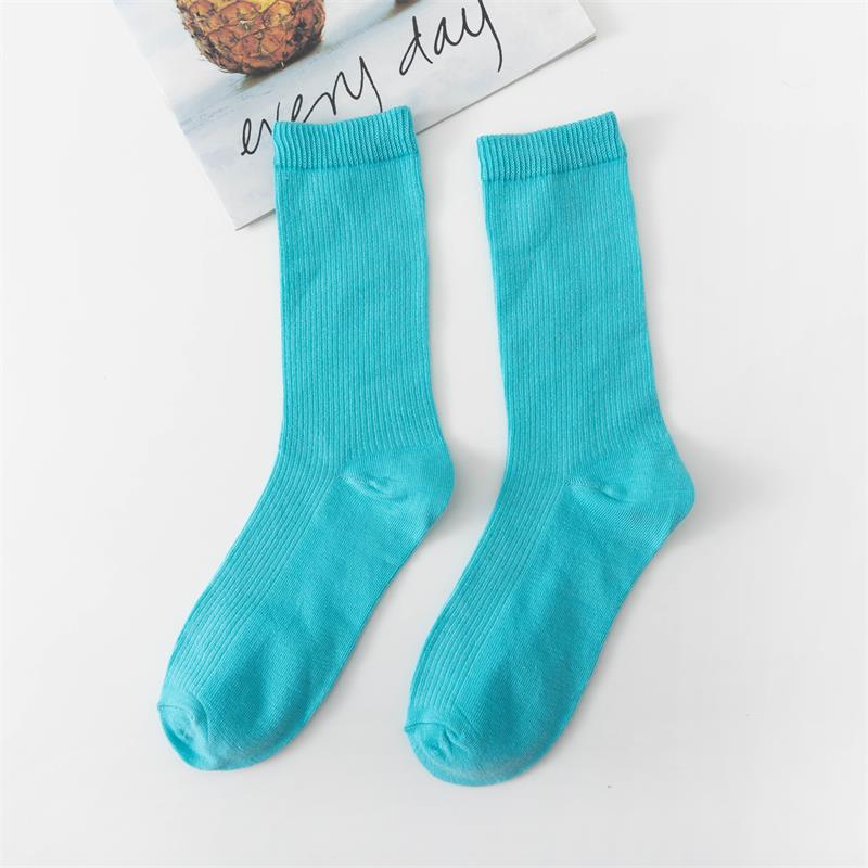 Picture of Spring and summer women's socks solid color dopamine color tube socks Zhuji pile socks ladies candy color socks cotton socks