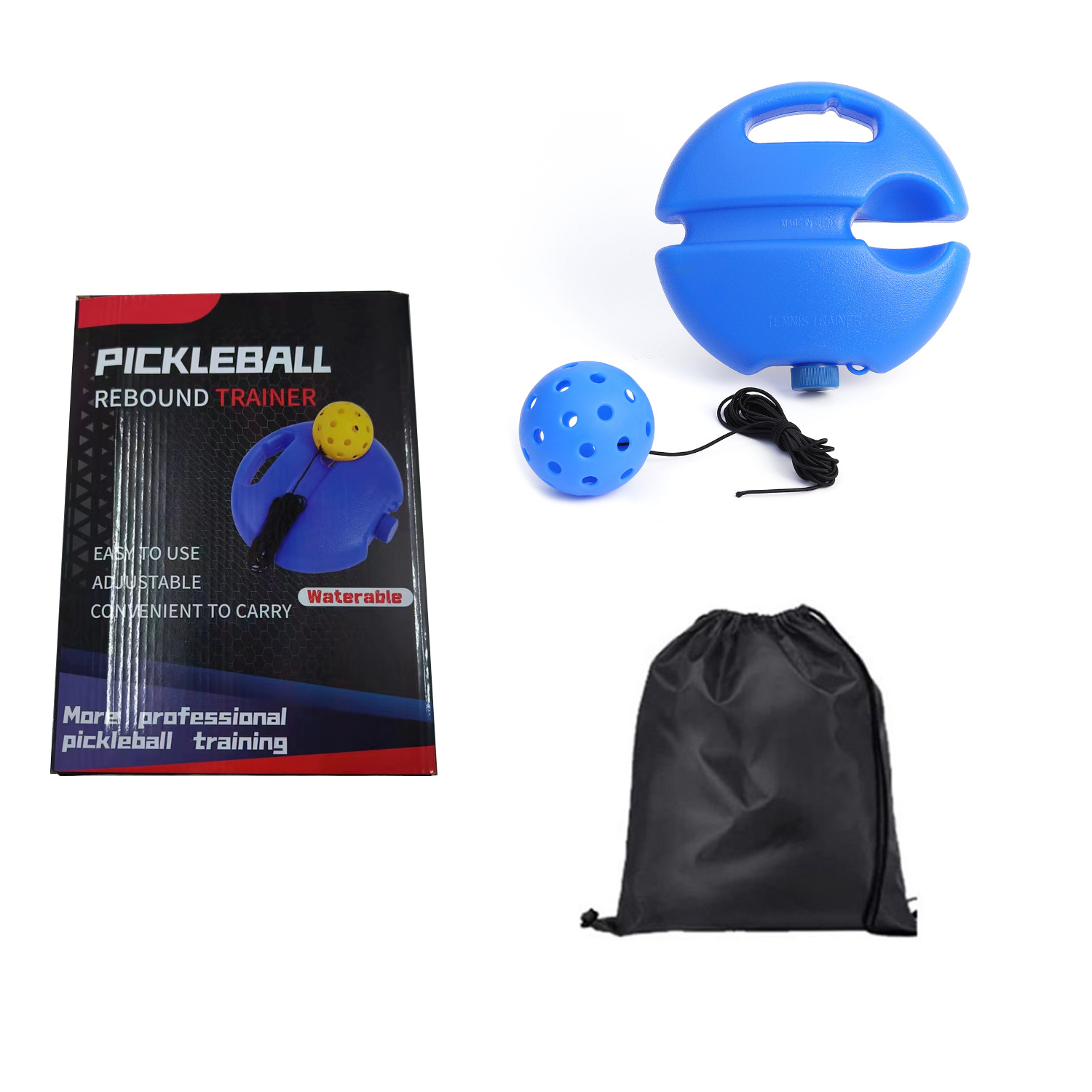 Picture of Pickleball Training Ball 74mm Practice Ball Pe Outdoor Plastic Injection Molded Ball with Led Light